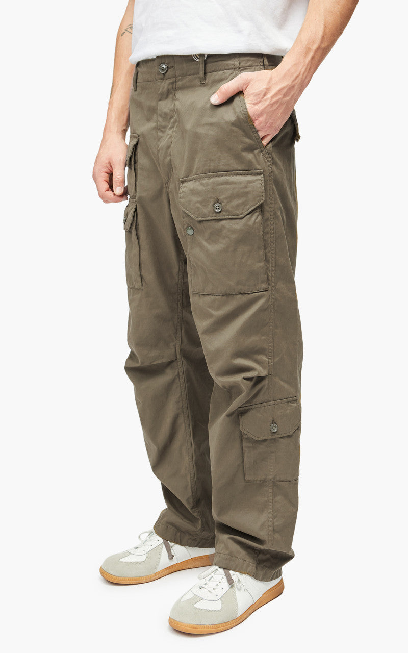 Engineered Garments Flight Pant PC Coated Cloth Olive