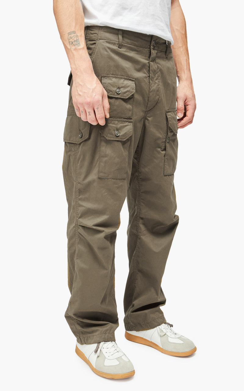 Engineered Garments Flight Pant PC Coated Cloth Olive