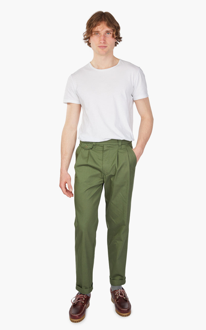 East Harbour Surplus Sacks 78 Two Pleat Pants Green