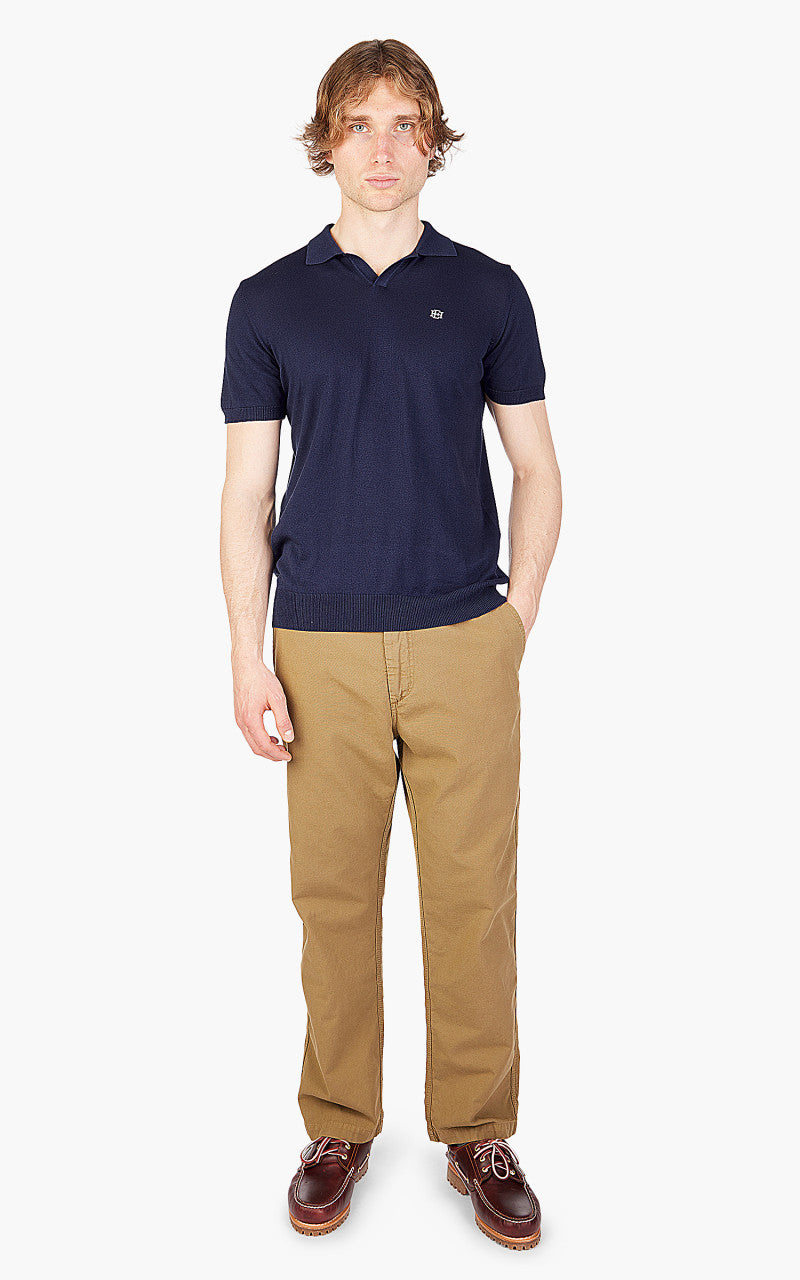 East Harbour Surplus Thierry 95 Polo Shirt Ink Blue