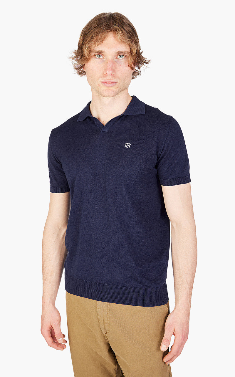 East Harbour Surplus Thierry 95 Polo Shirt Ink Blue