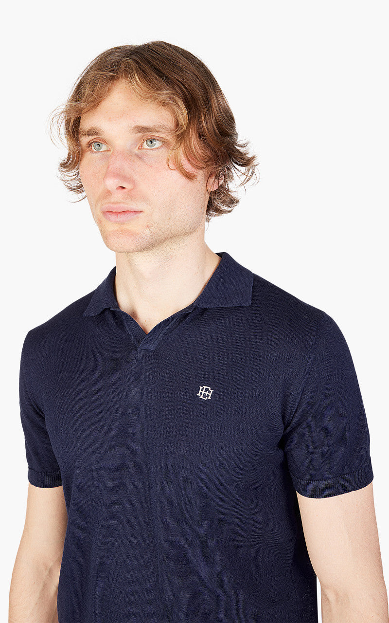 East Harbour Surplus Thierry 95 Polo Shirt Ink Blue