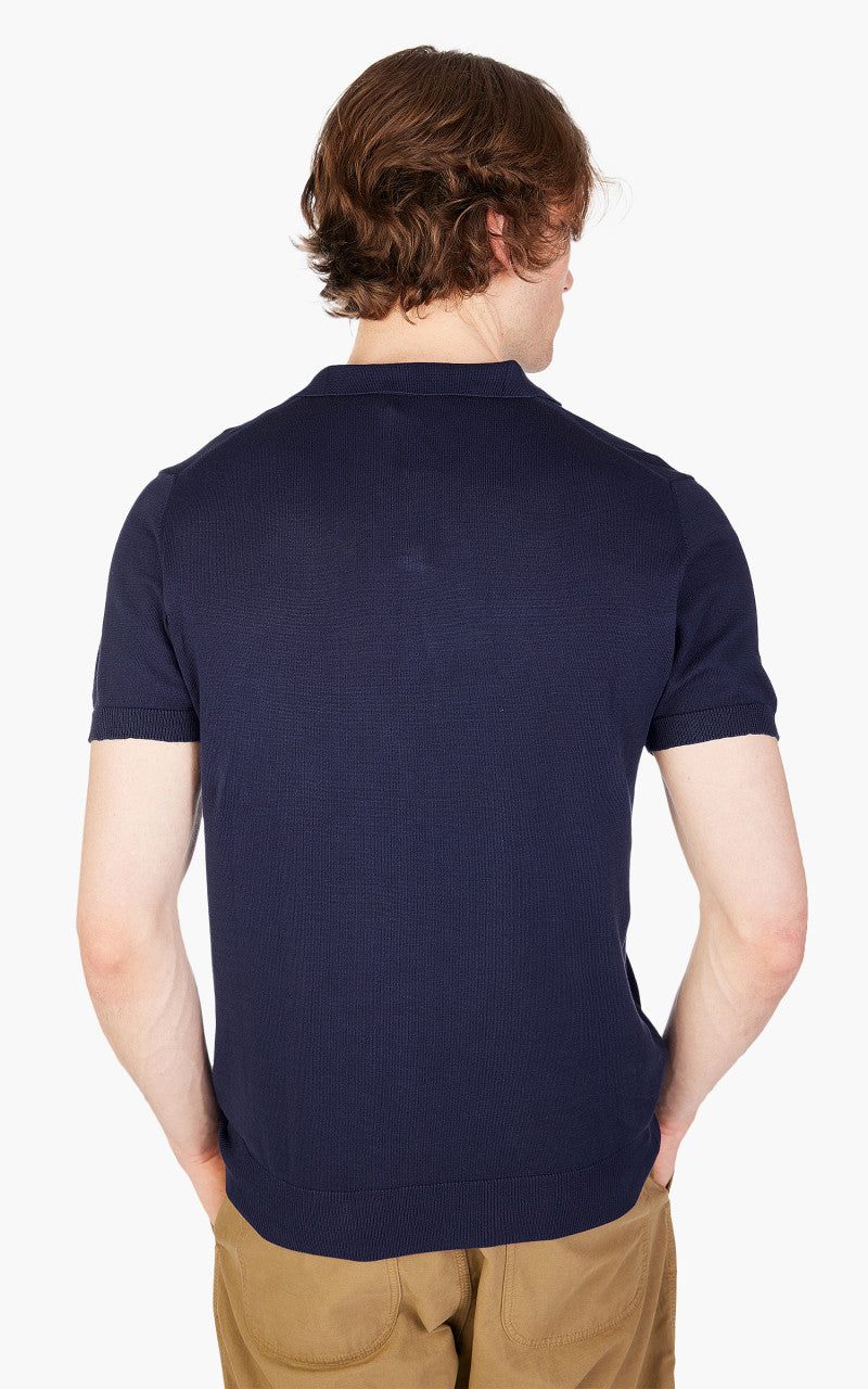 East Harbour Surplus Thierry 95 Polo Shirt Ink Blue