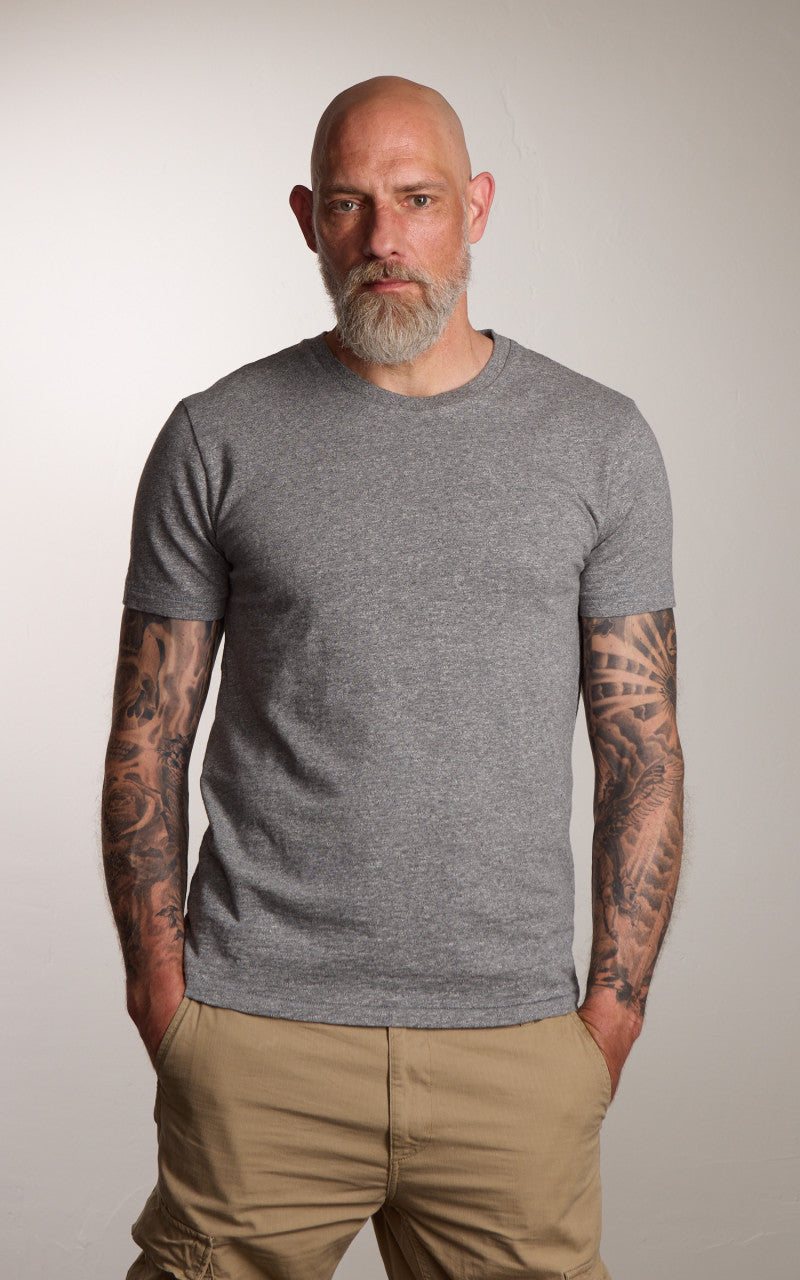 Eat Dust Skull Core T-Shirt Grey Melange
