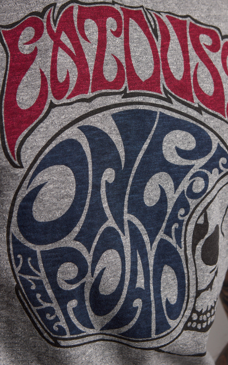 Eat Dust Skull Core T-Shirt Grey Melange