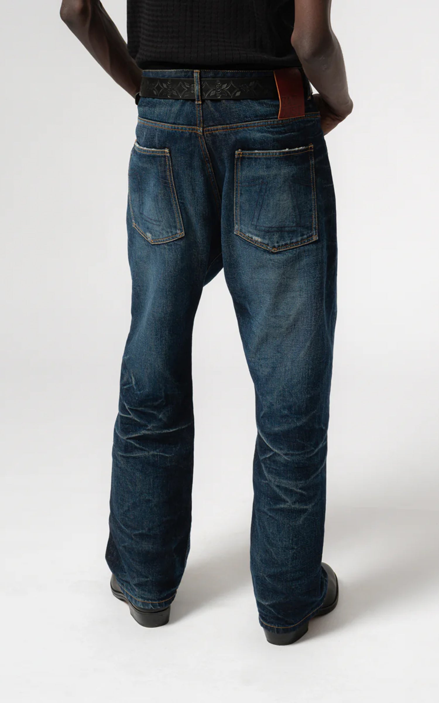 Eat Dust Fit 36 EL Heavy Selvedge Denim Indigo Worn Out