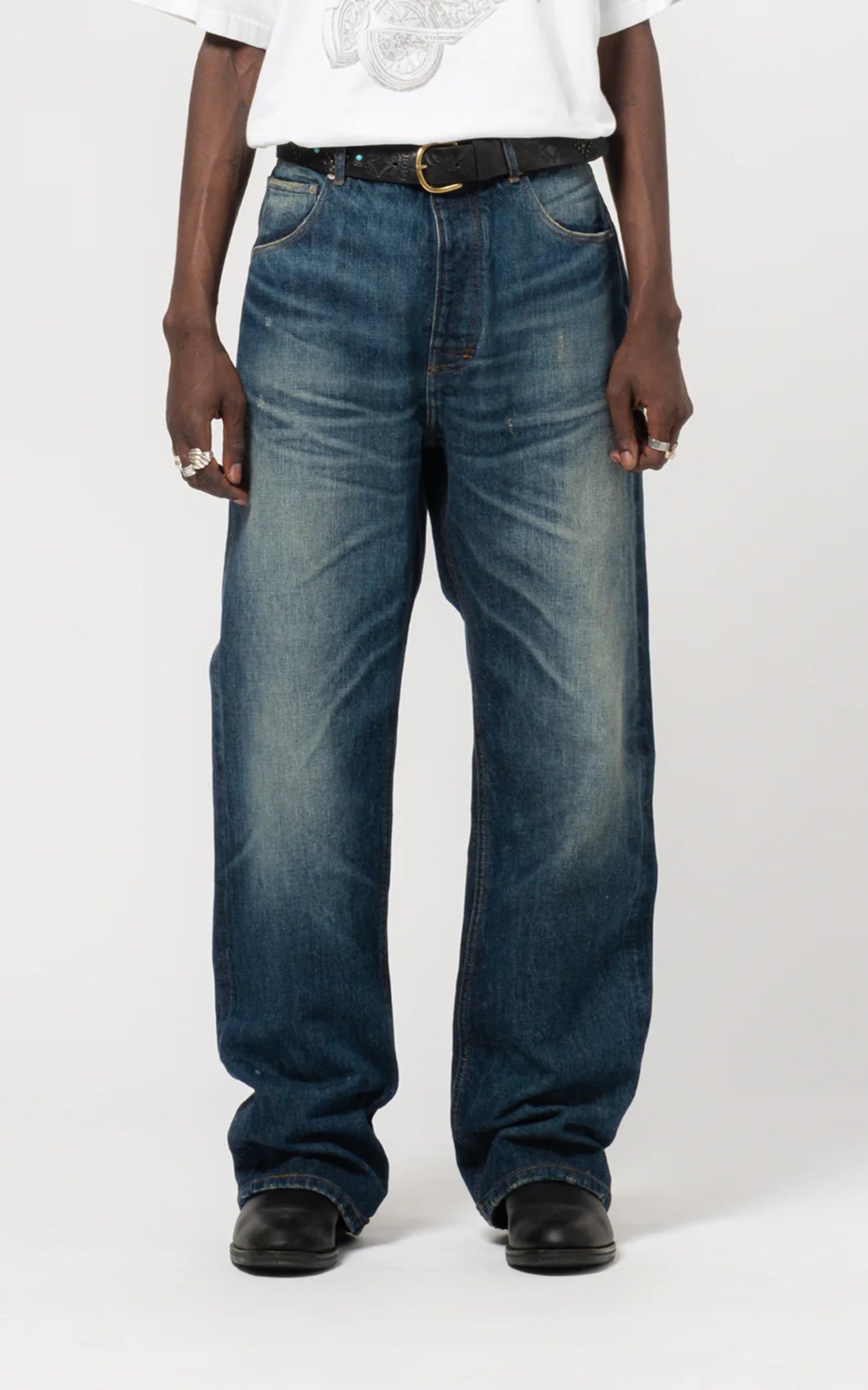 Eat Dust Fit 53 FL Heavy Selvedge Denim Indigo Super Worn Out
