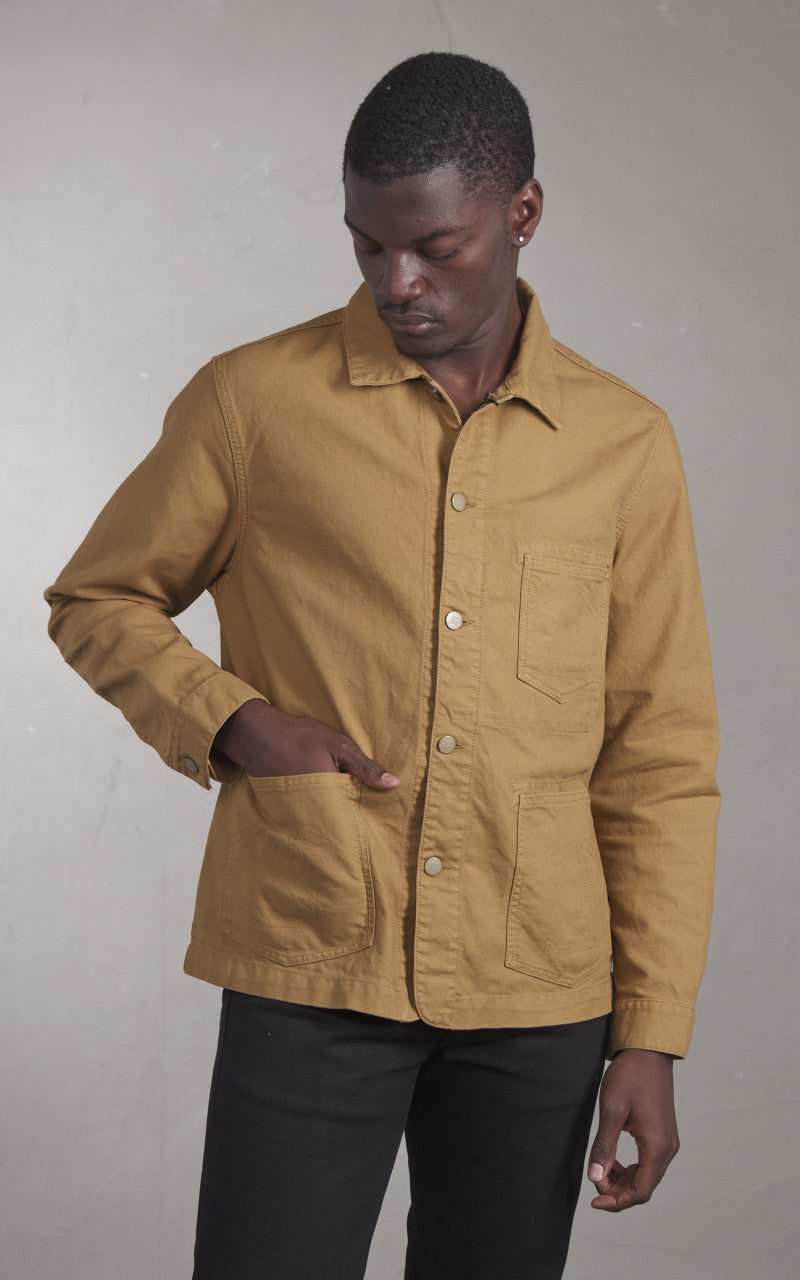 Eat Dust Chore Jacket Garage Cotton Sand