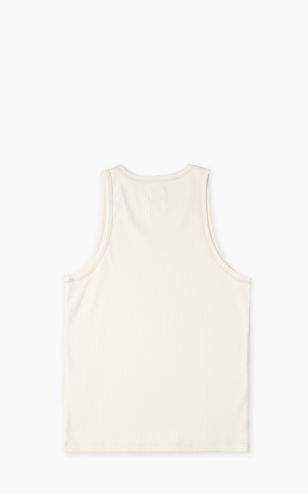 Eat Dust Tank Top Military Rib Ecru