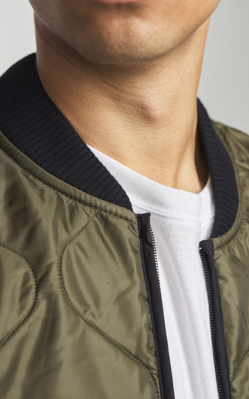 Eat Dust Type 2 Frostbite Quilted Nylon Jacket Khaki