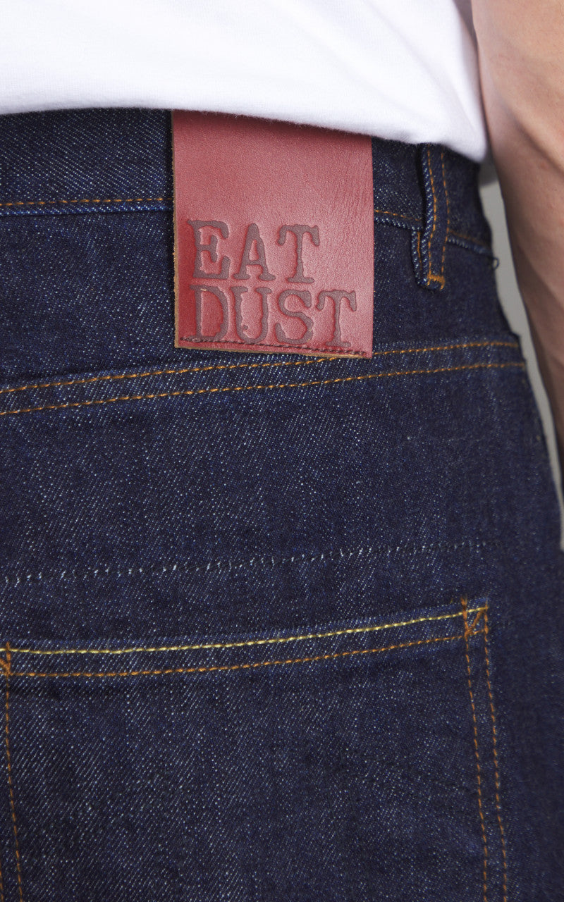 Eat Dust Fit 36 Loose Oversized Heavy Selvedge Denim Indigo Blue 14oz