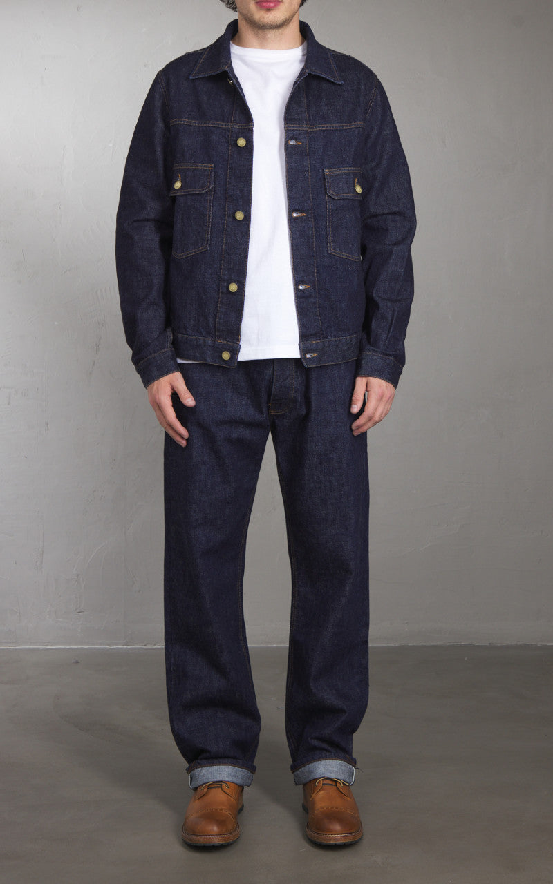 Eat Dust Fit 367XX Type Dust Denim Jacket Indigo Blue 14oz