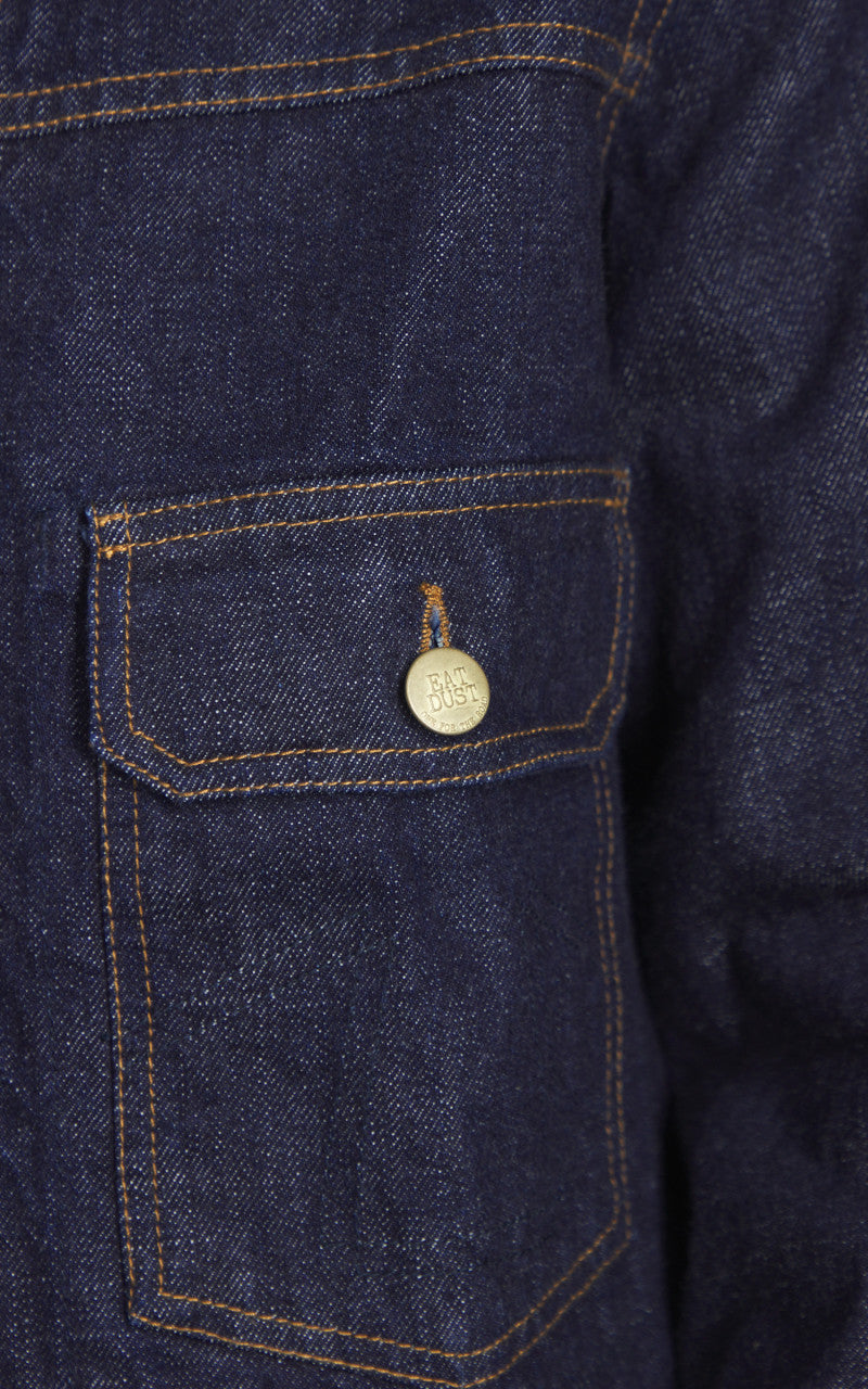 Eat Dust Fit 367XX Type Dust Denim Jacket Indigo Blue 14oz