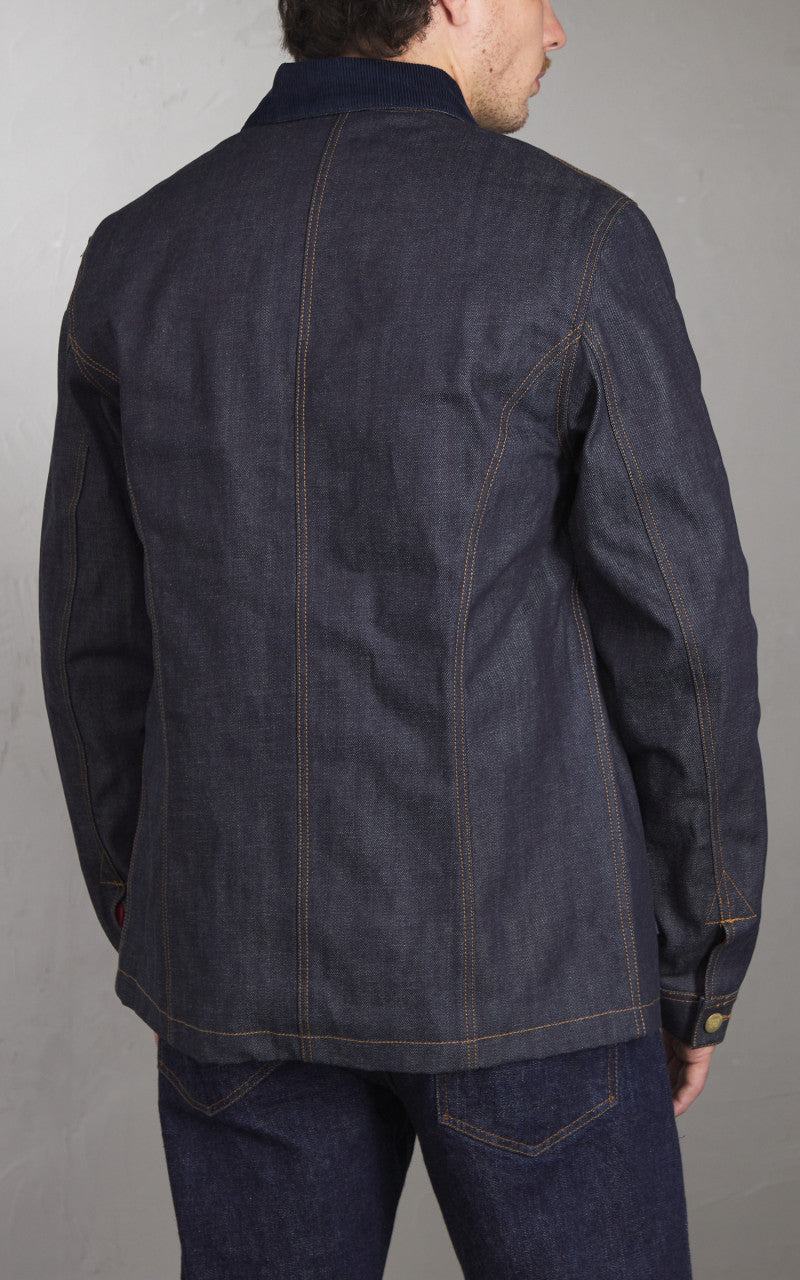 Eat Dust Fit 673 Chore Jacket Selvedge Denim Indigo Blue 13.75oz