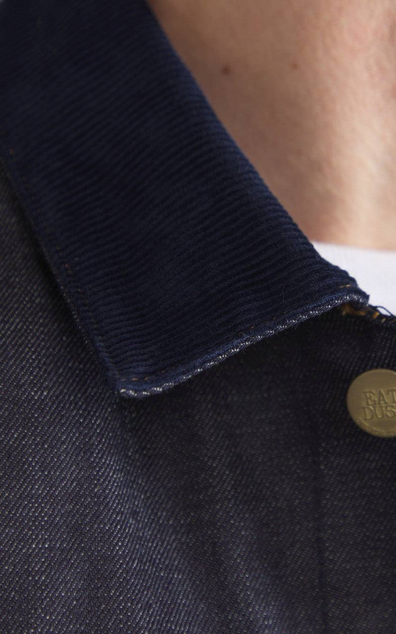 Eat Dust Fit 673 Chore Jacket Selvedge Denim Indigo Blue 13.75oz