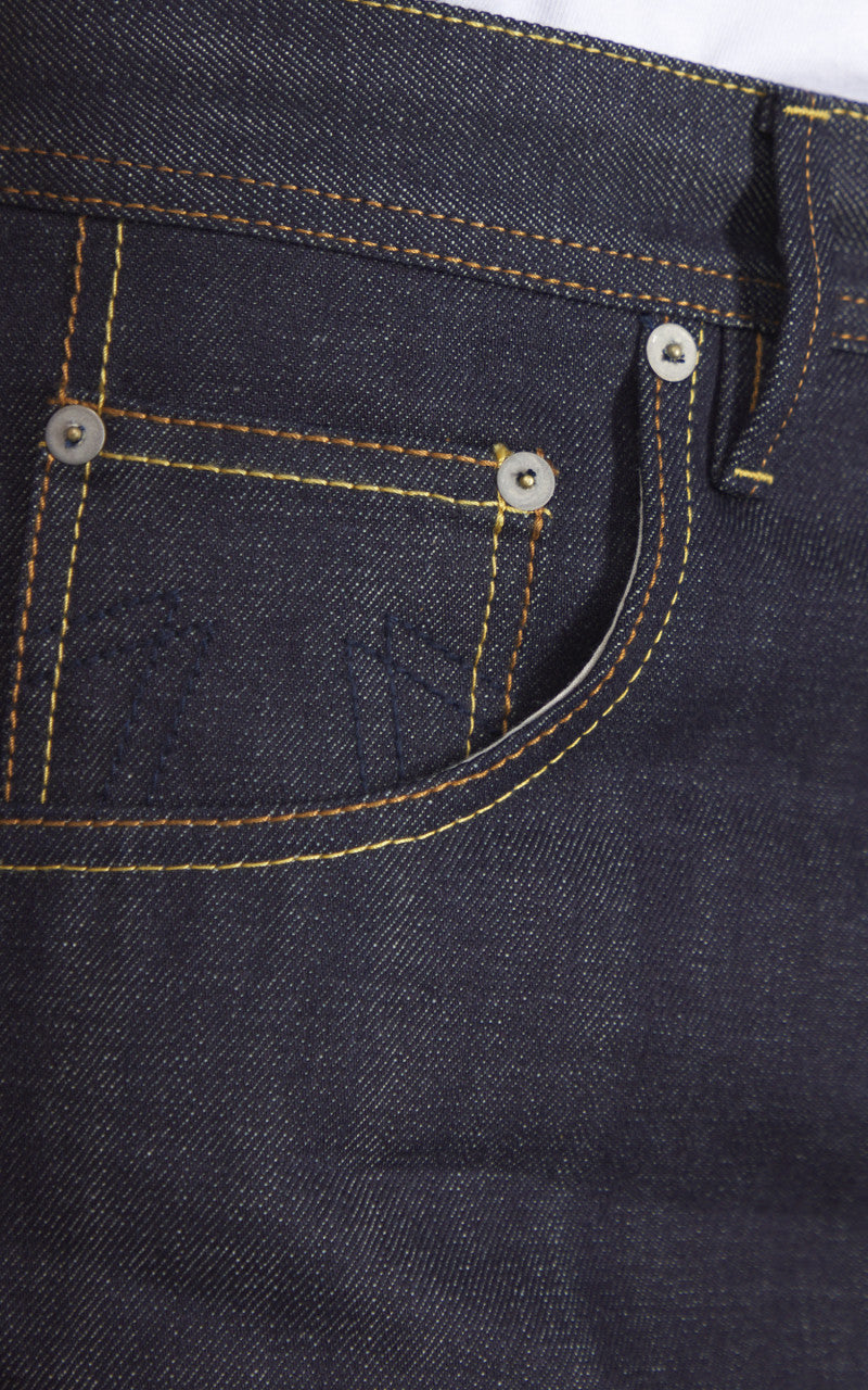 Eat Dust Fit 73 Loose Tapered Selvedge Denim Indigo Blue 13oz