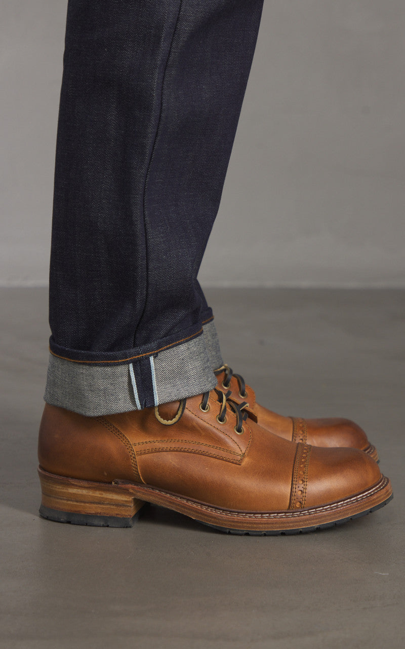 Eat Dust Fit 73 Loose Tapered Selvedge Denim Indigo Blue 13oz