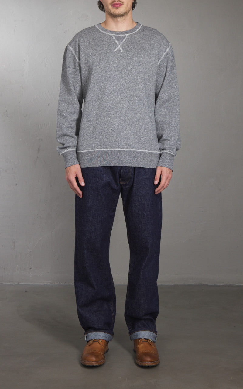 Eat Dust Skull Core Sweatshirt Grey Melange