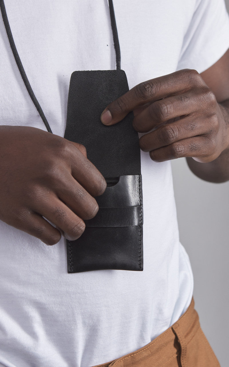 Eat Dust Chopper Pouch Leather Black