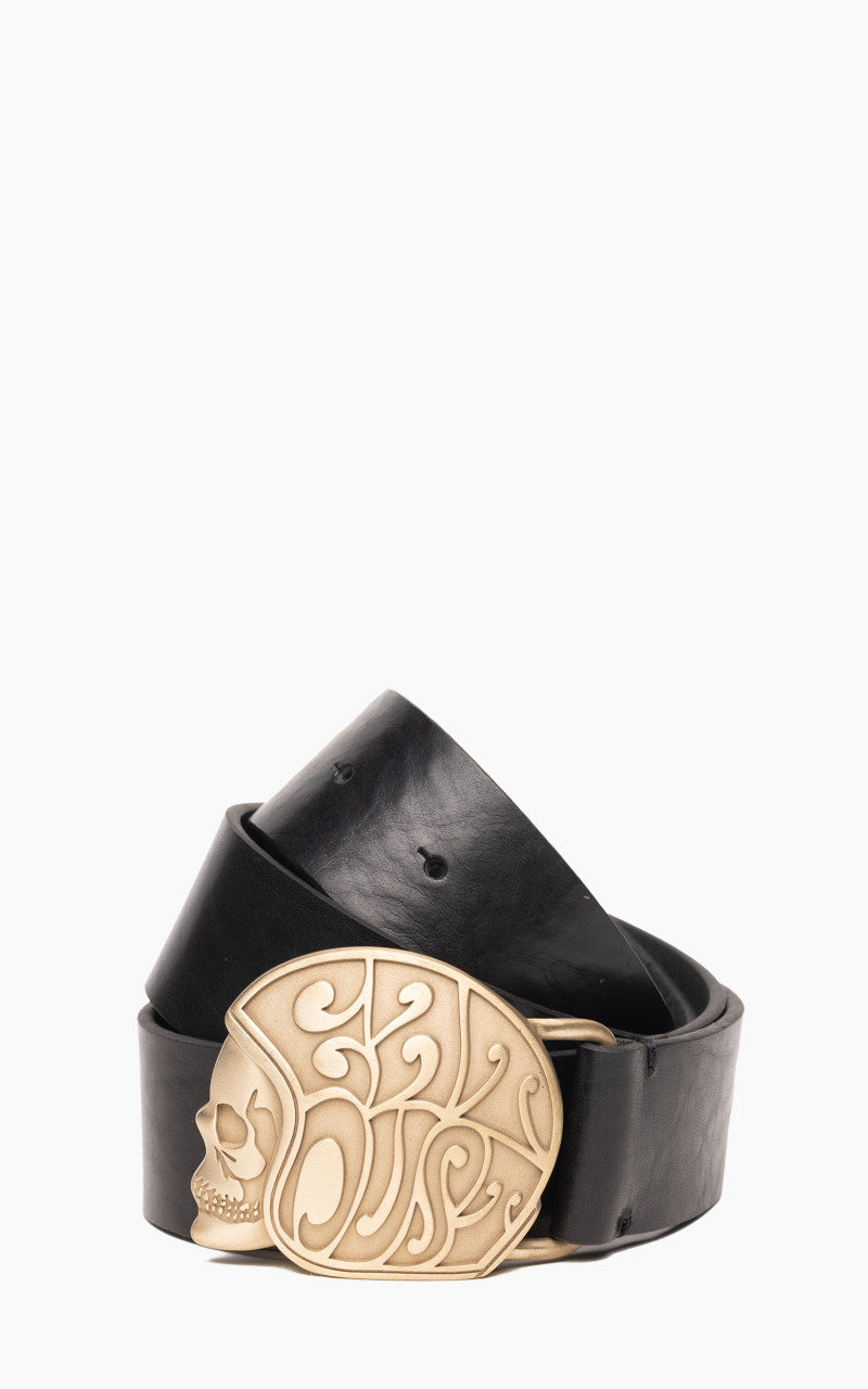 Eat Dust Skull Logo Belt Black