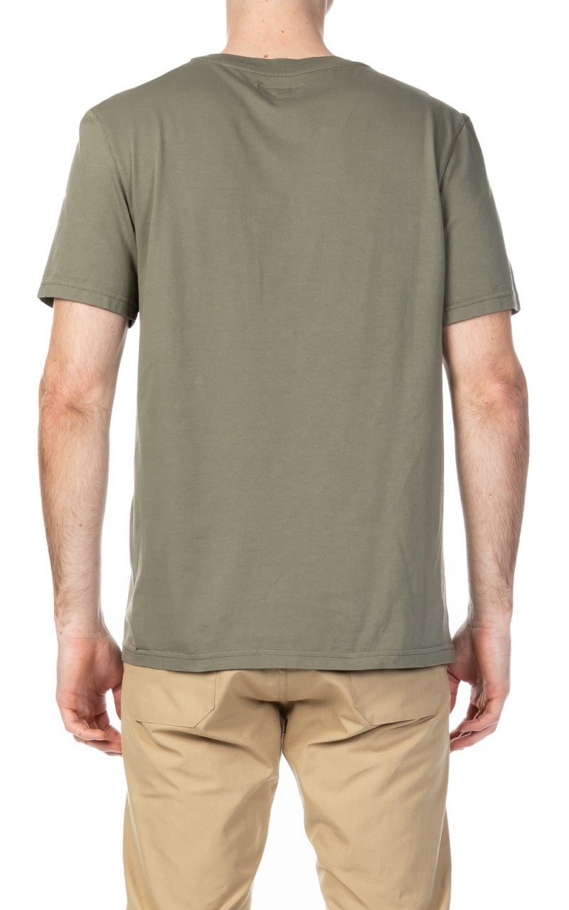 Merz b. Schwanen CTP01 Crew Neck Pocket Tee Army
