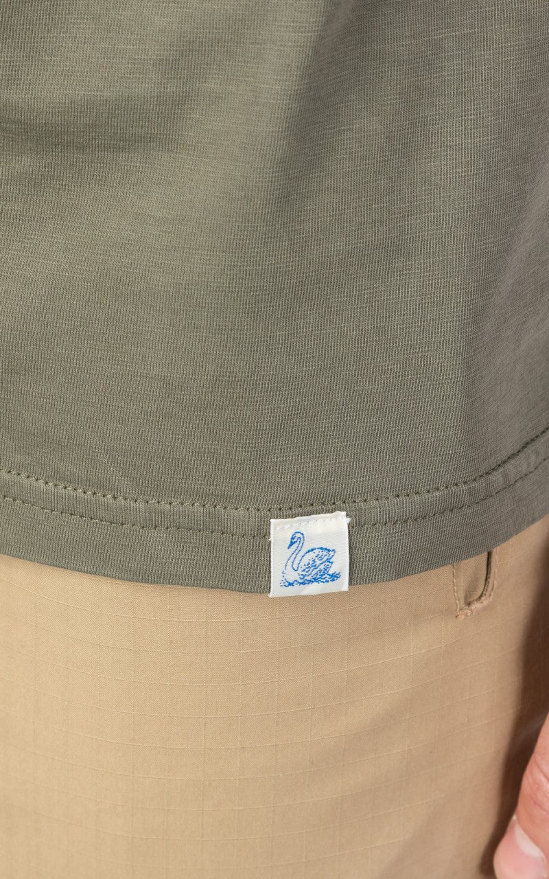 Merz b. Schwanen CTP01 Crew Neck Pocket Tee Army