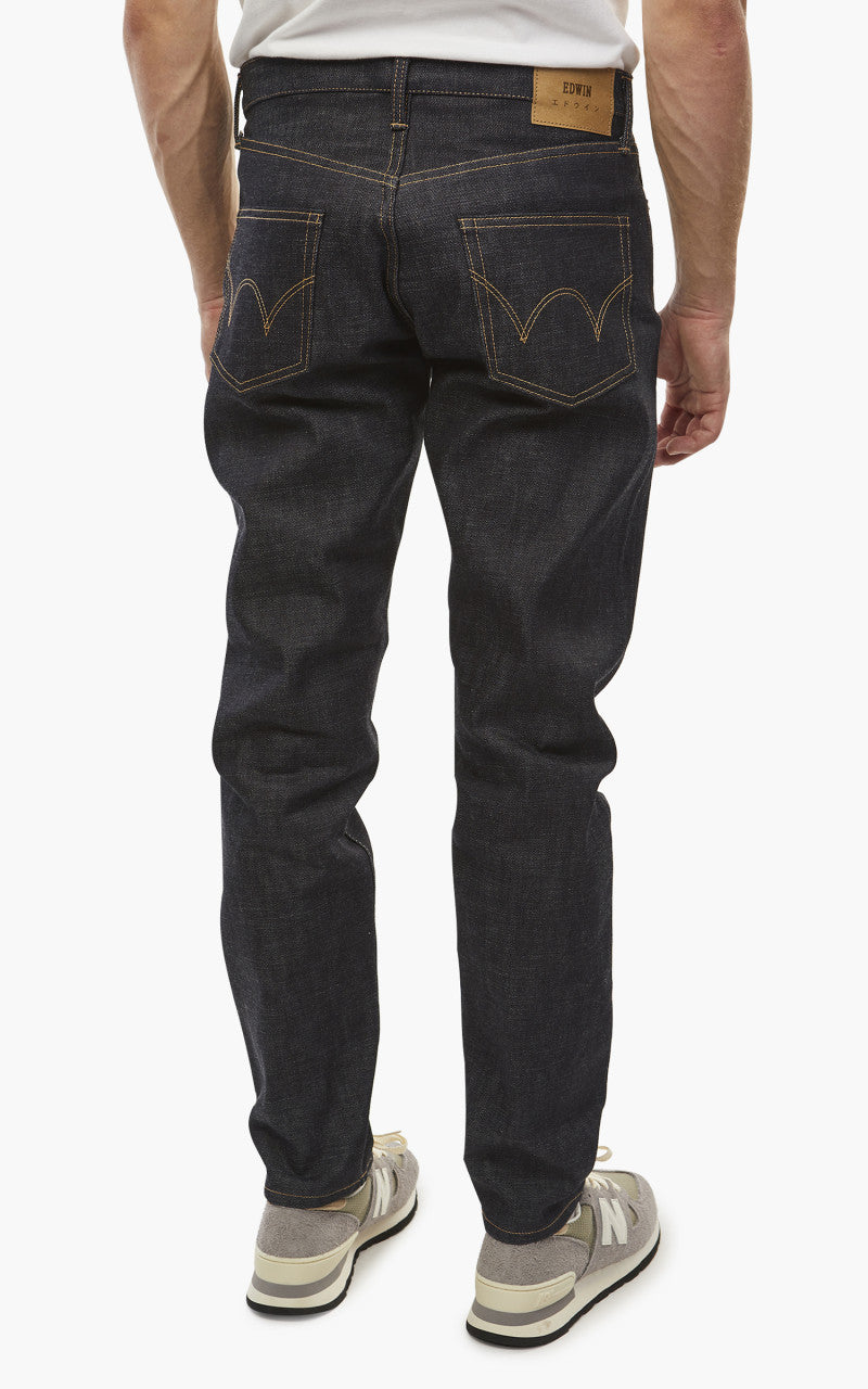 Edwin Regular Tapered "Made in Japan" Nihon Menpu Dark Pure Indigo Rainbow Selvage