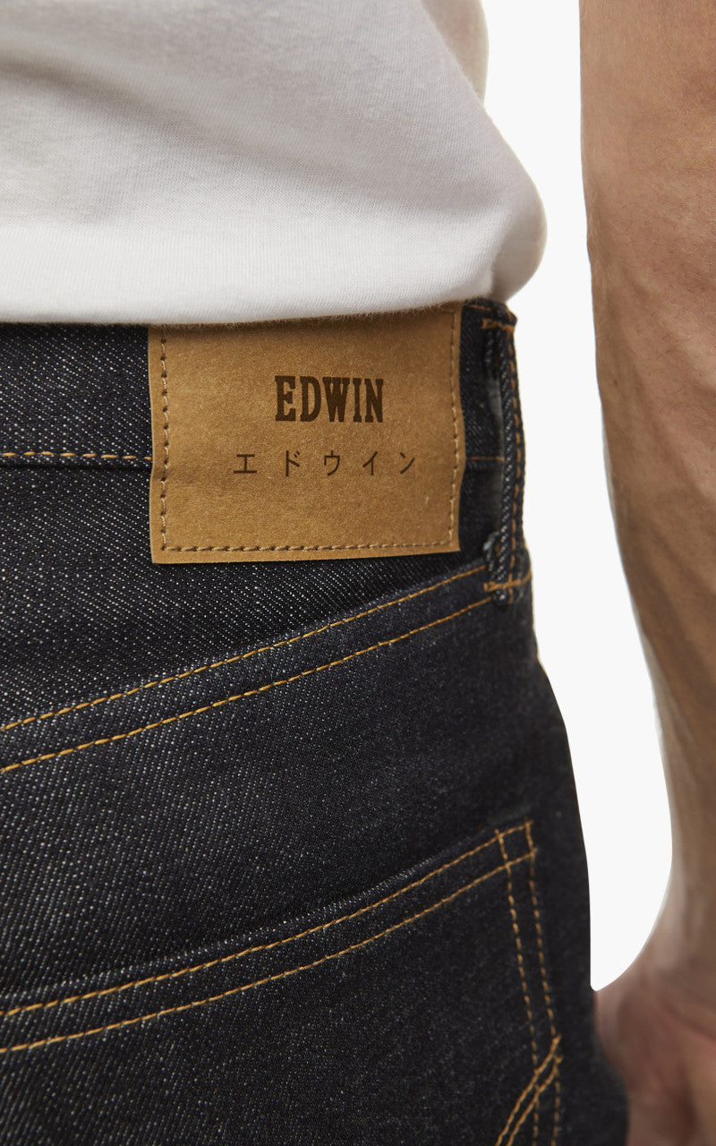 Edwin Regular Tapered "Made in Japan" Nihon Menpu Dark Pure Indigo Rainbow Selvage