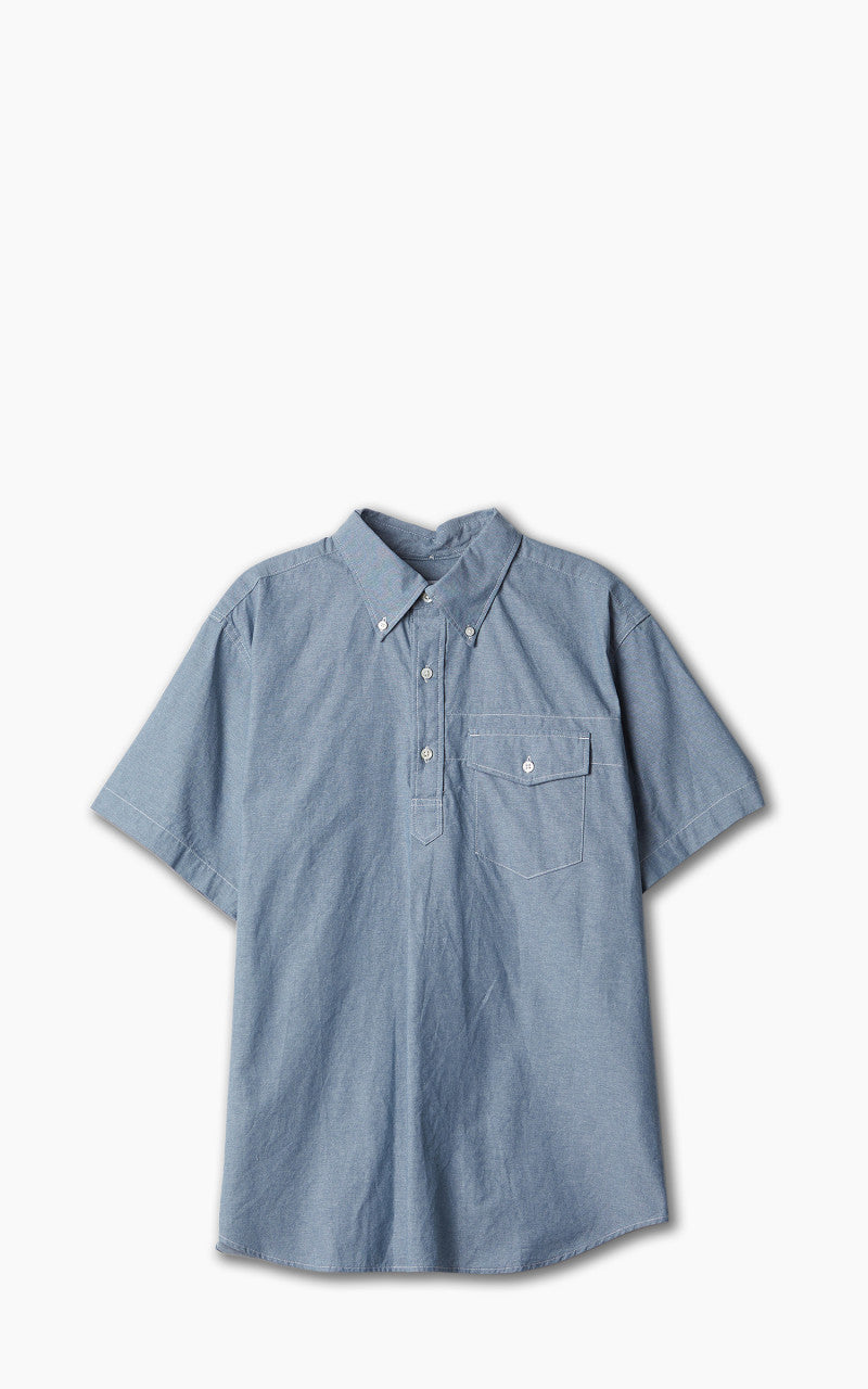 Engineered Garments Popover BD Shirt Cotton Chambray Light Blue