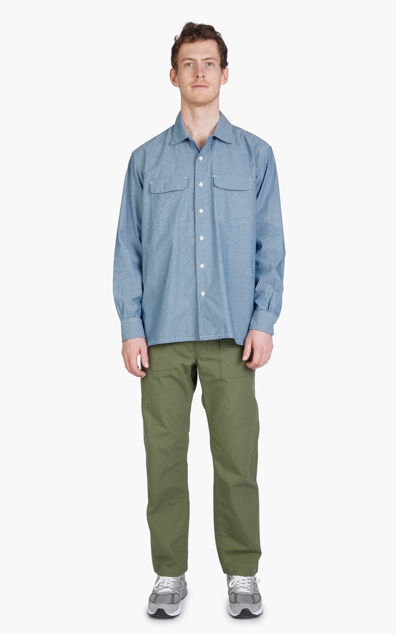 Engineered Garments Classic Shirt Cotton Chambray Light Blue