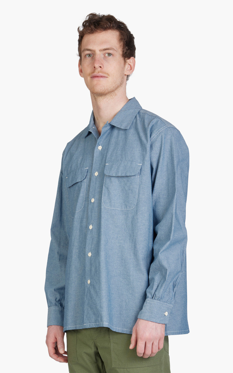 Engineered Garments Classic Shirt Cotton Chambray Light Blue