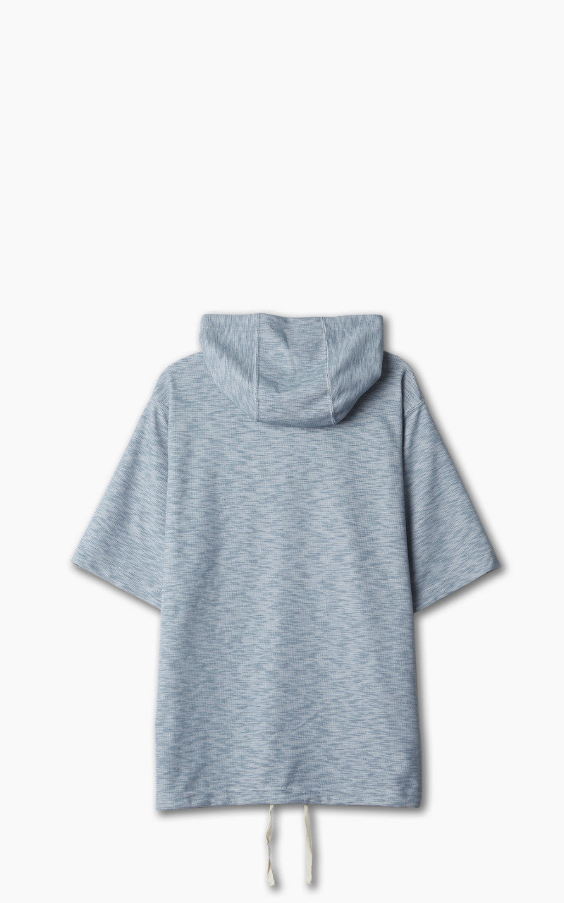 Engineered Garments Short Sleeve Hoody PC Pique Light Blue
