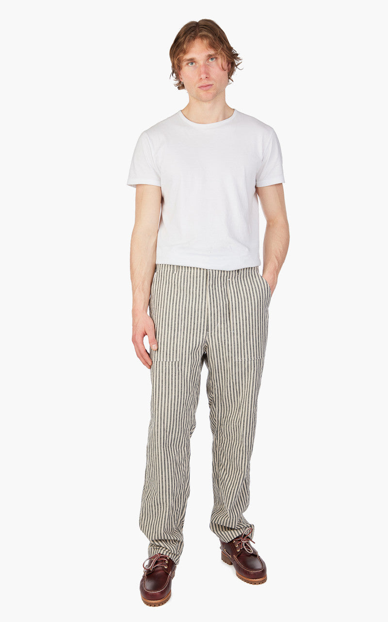Engineered Garments Fatigue Pant LC Stripe Natural/Black