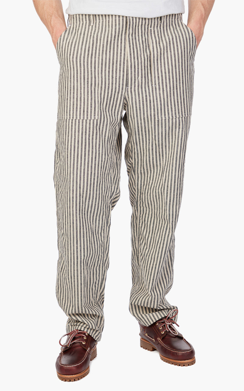 Engineered Garments Fatigue Pant LC Stripe Natural/Black