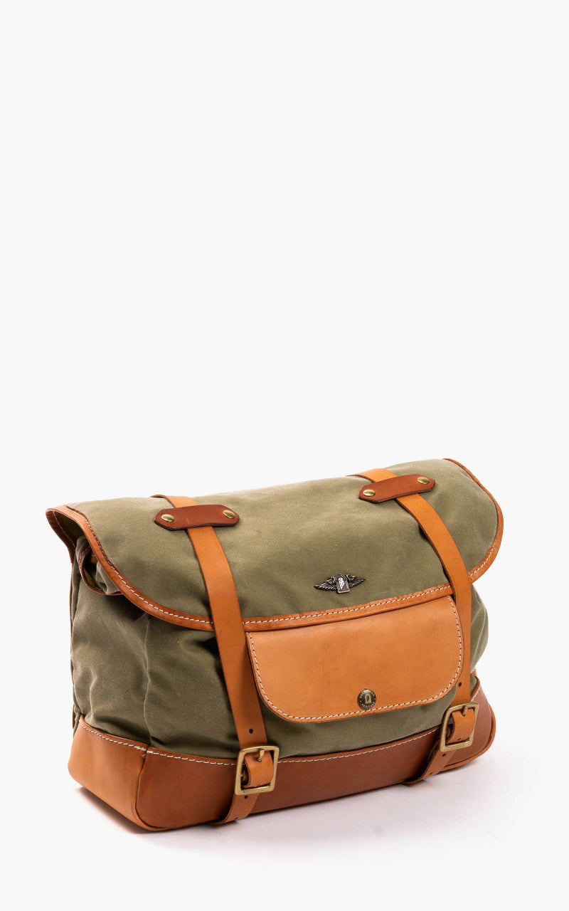 Shangri-La Heritage Explorator Waxed Canvas Messenger Bag Army