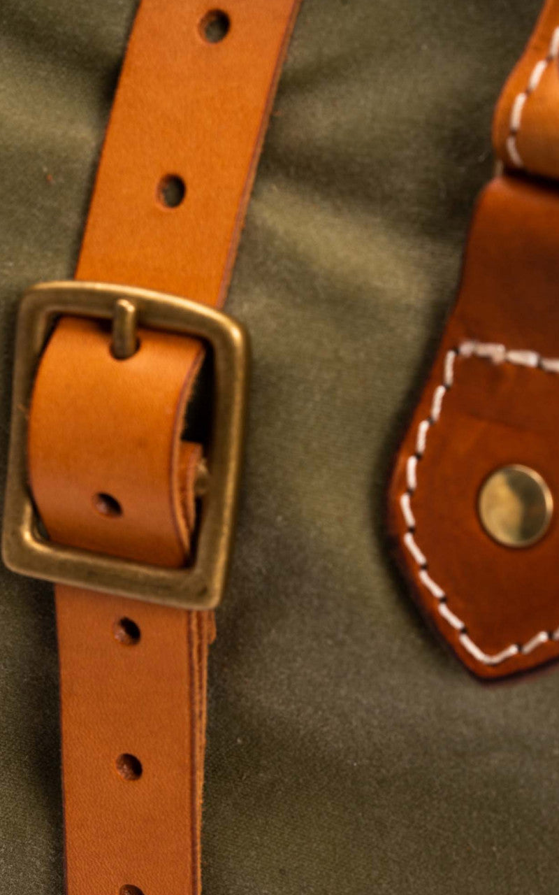 Shangri-La Heritage Explorator Waxed Canvas Travel Bag Army