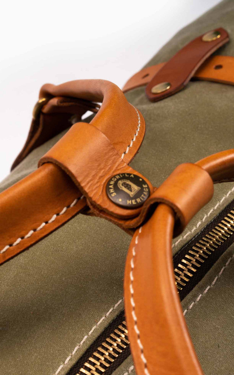 Shangri-La Heritage Explorator Waxed Canvas Travel Bag Army