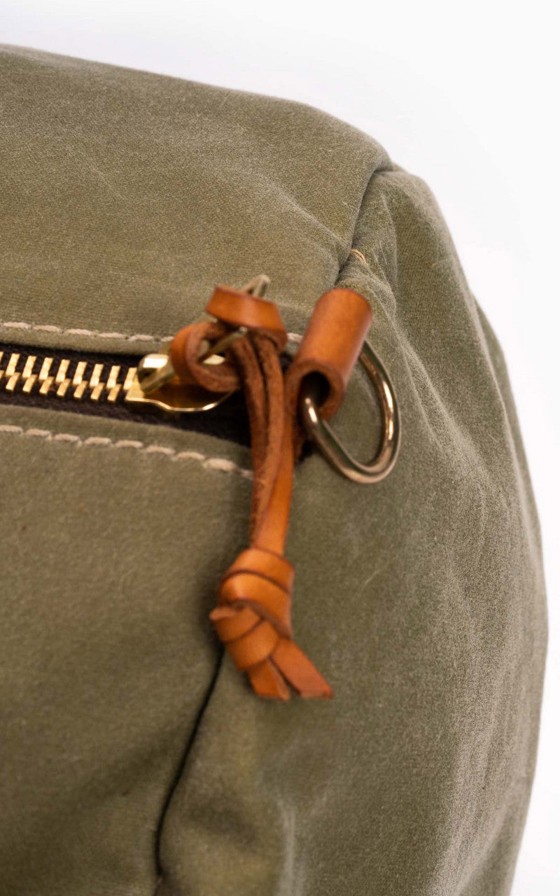 Shangri-La Heritage Explorator Waxed Canvas Travel Bag Army