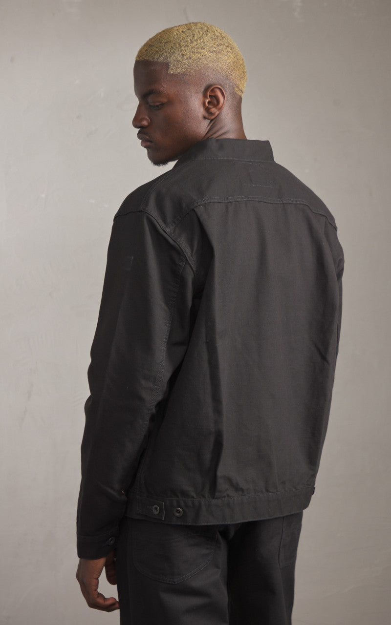 FOB Factory F2445 Cotton Duck Jacket Black