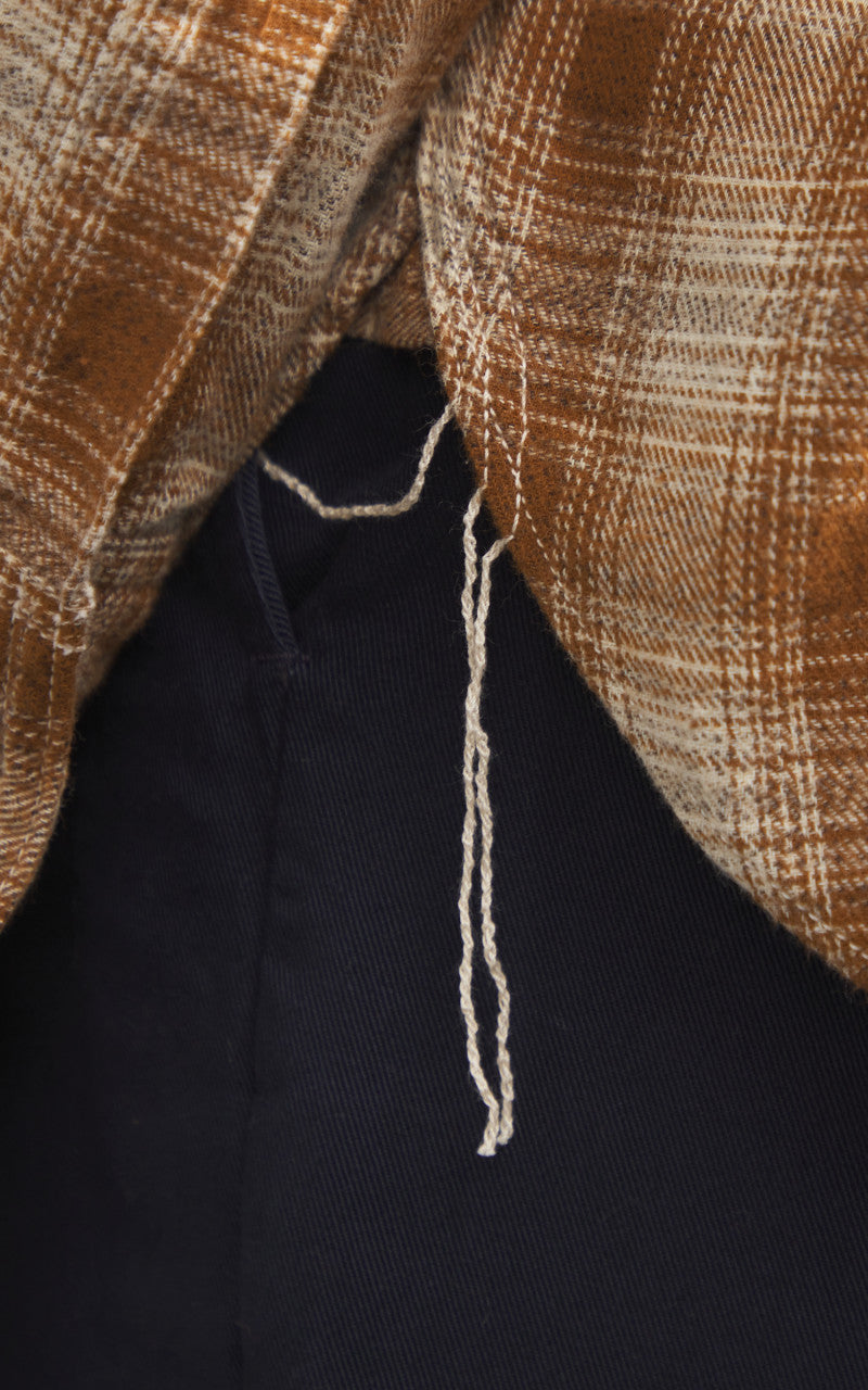 FOB Factory F3503 Nel Work Shirt Ombre Checked Khaki