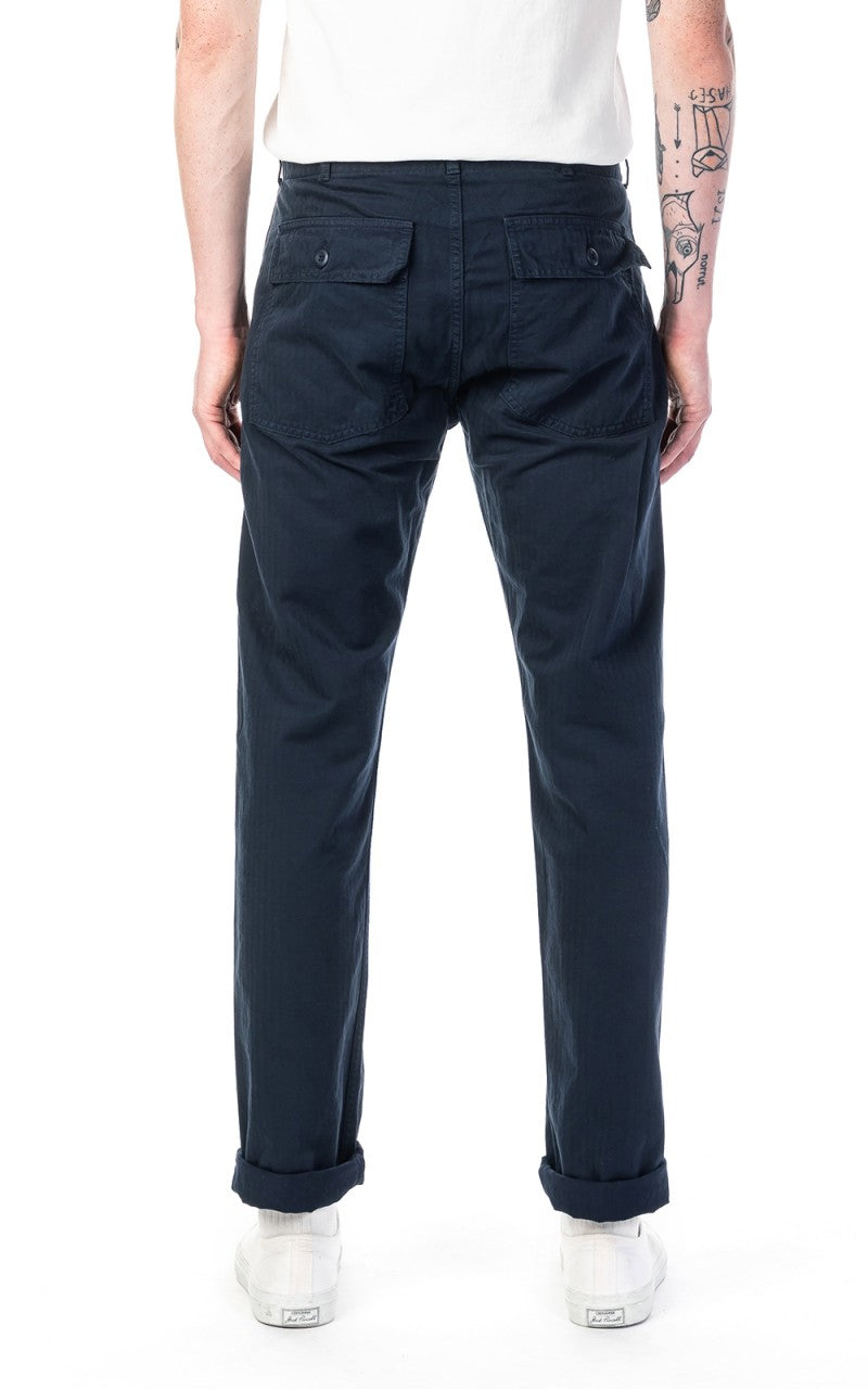 Tellason Fatigue Pant Tapered Herringbone Navy