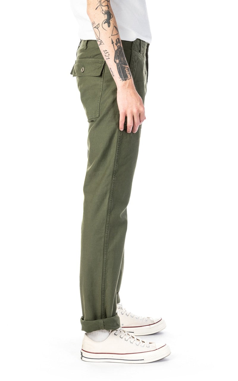 Tellason Fatigue Pant Tapered Sateen Olive