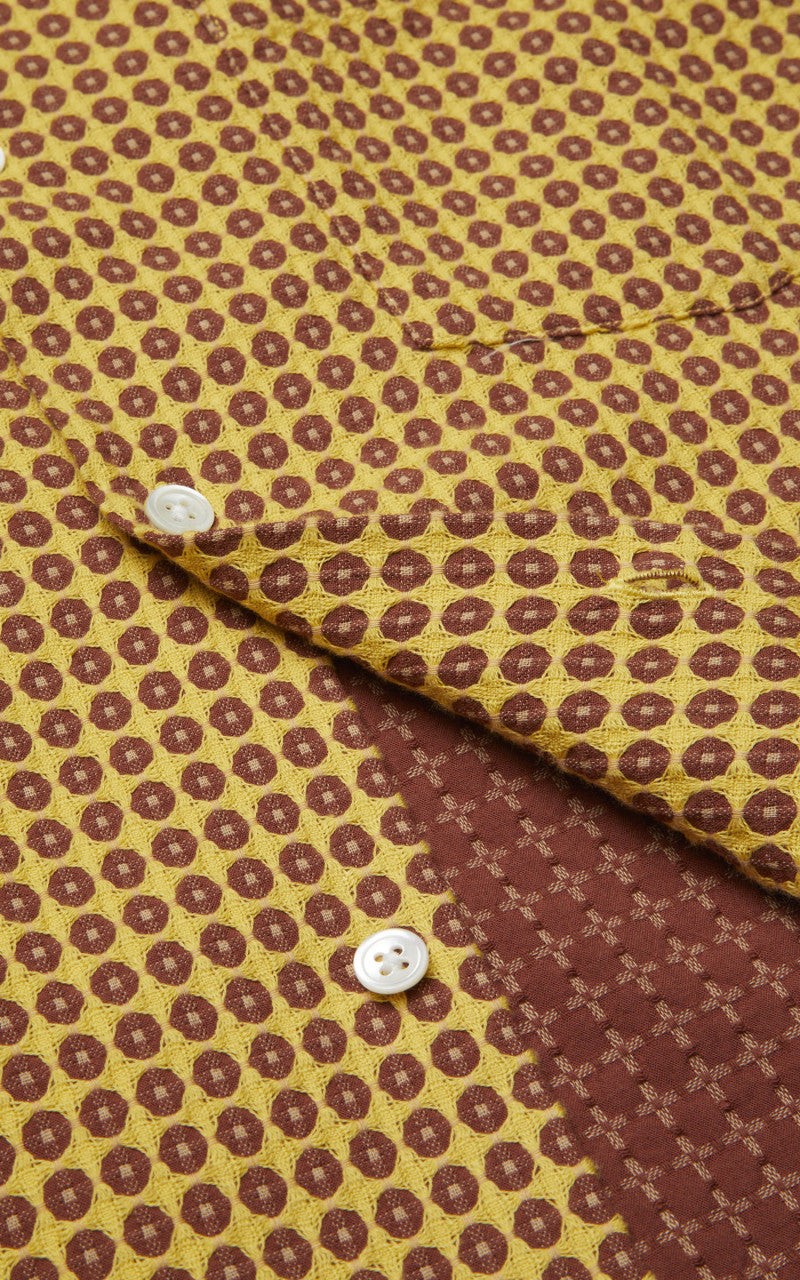 Portuguese Flannel Favo Honey Shirt Yellow