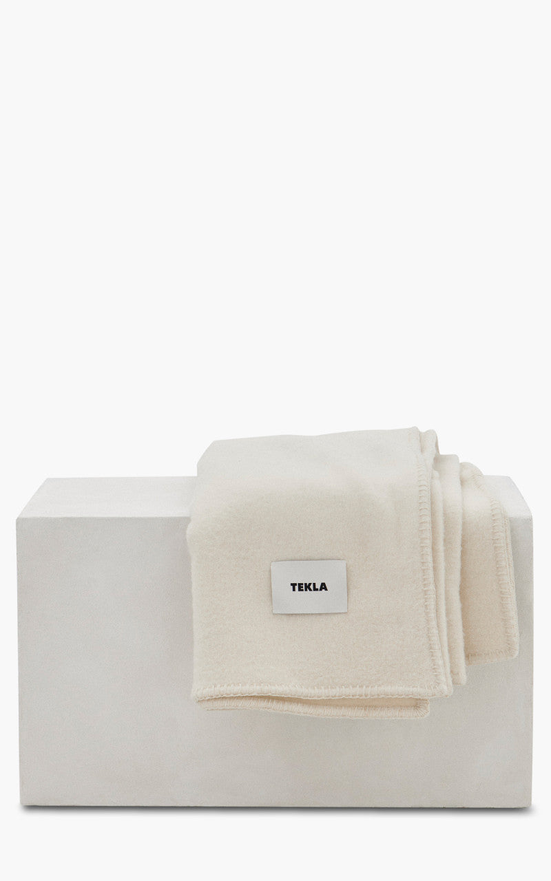TEKLA Merino Wool Blanket Solid Soft White