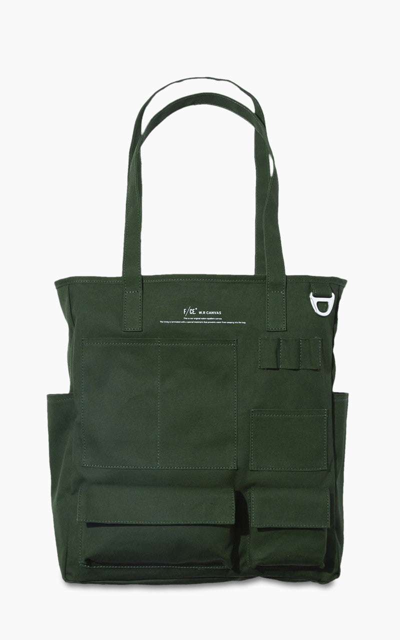 F/CE. W.R. Canvas Pocket Tote Bag Green