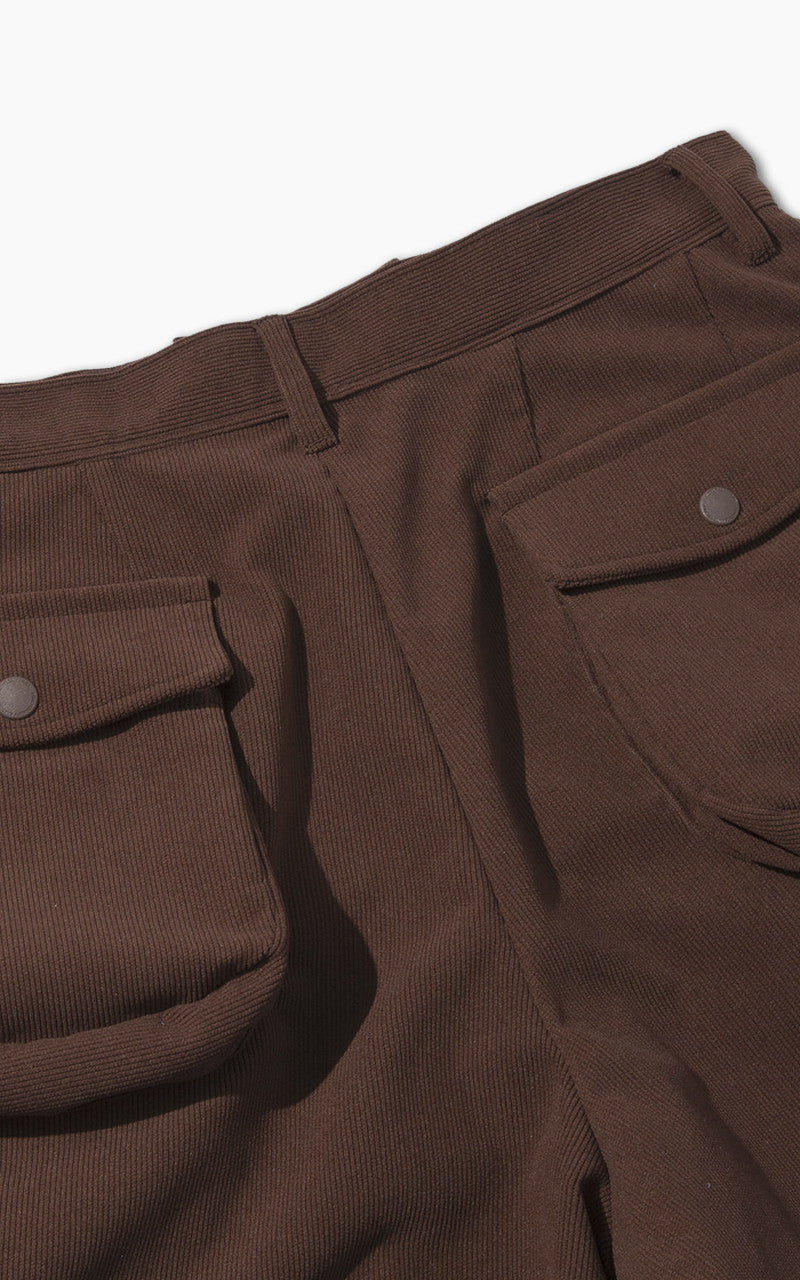 F/CE. x Digawel 6 Pockets Corduroy Shorts Brown