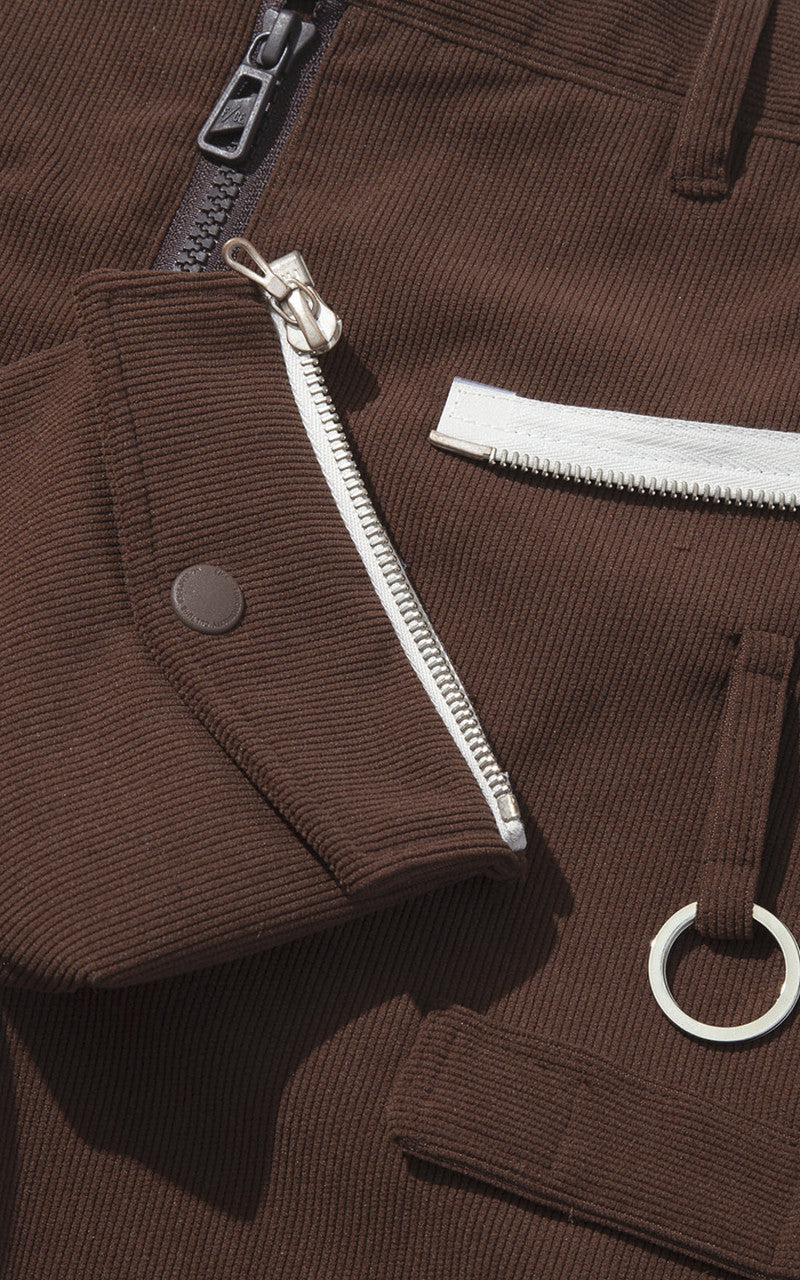 F/CE. x Digawel 6 Pockets Corduroy Shorts Brown