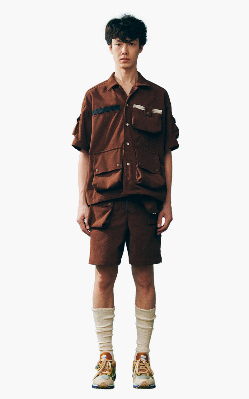 F/CE. x Digawel 6 Pockets Corduroy Shorts Brown