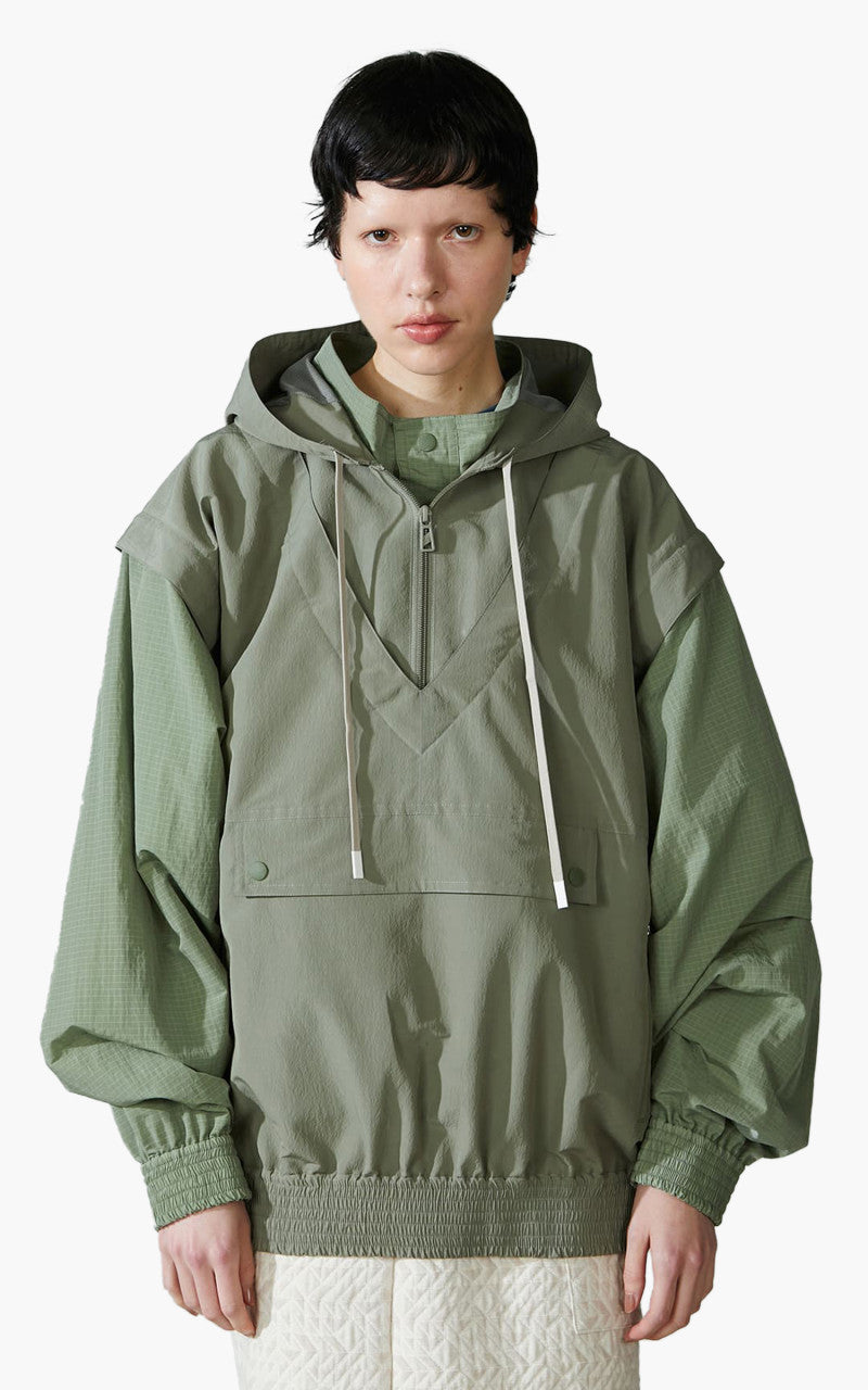F/CE. Layered Windbreaker Sage Green