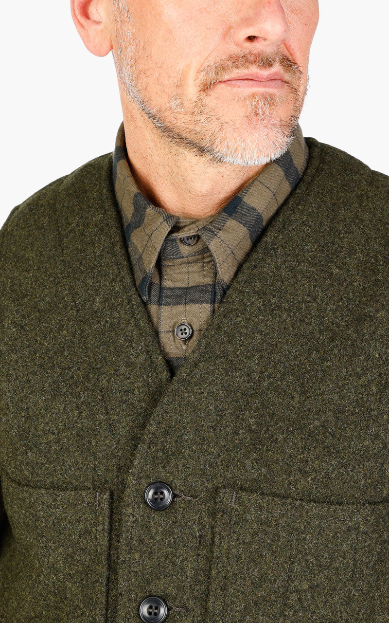 Filson Mackinaw Wool Vest Forest Green